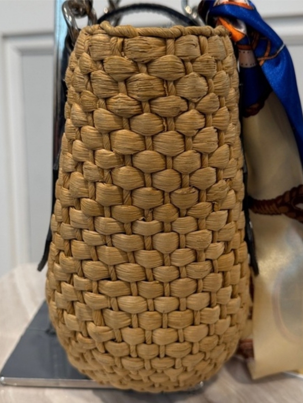 Michael Kors Santorini Natural Straw Tote - Picture 7 of 16